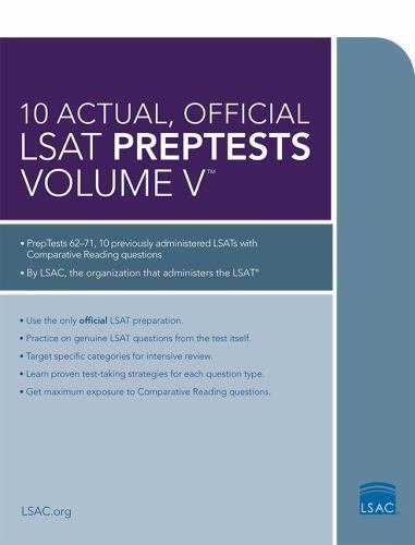 10 Actual, Official LSAT PrepTests Volume V: (PrepTests 62–71) Some Pages Wrt On