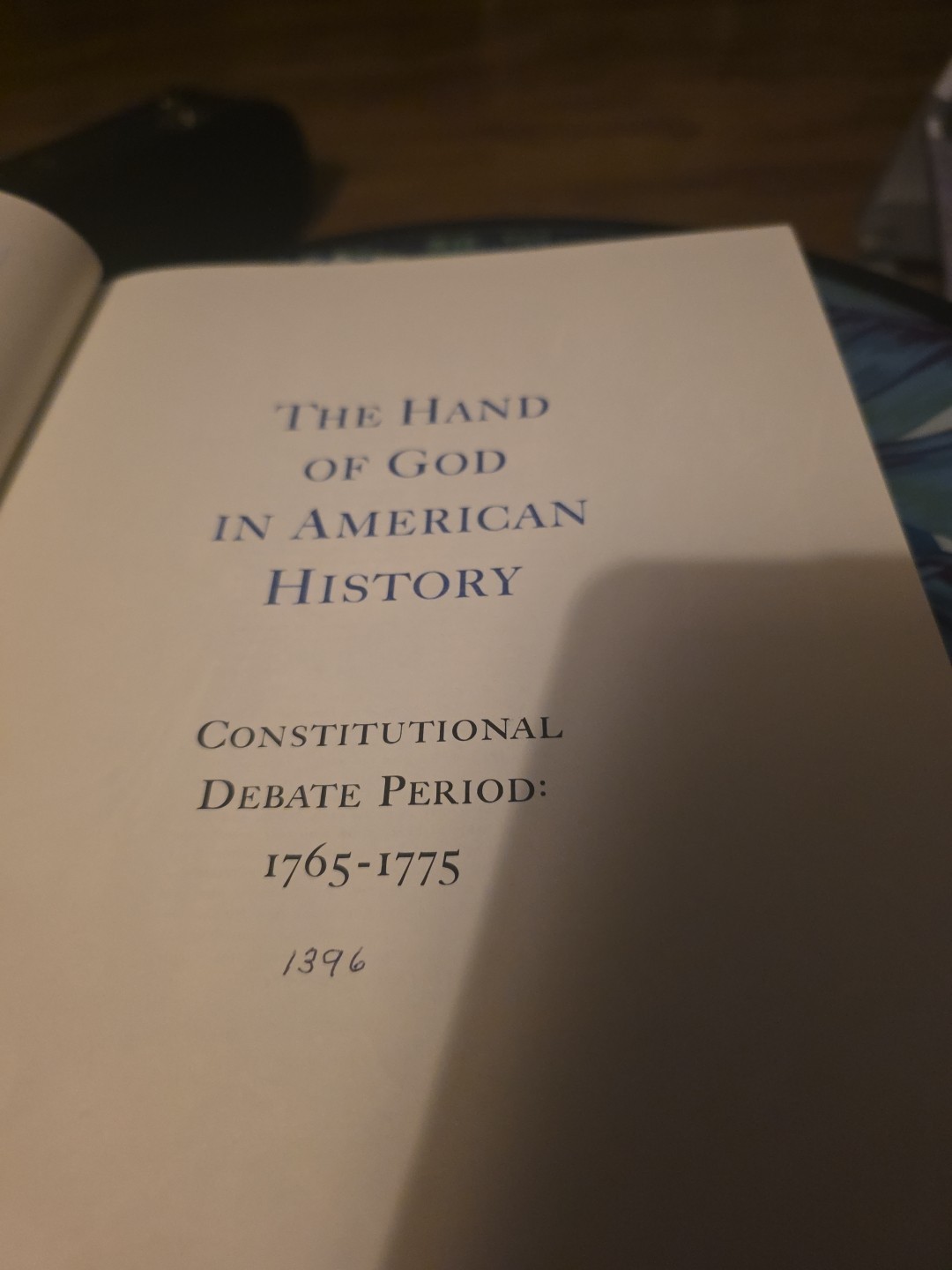 THE CHRISTIAN HISTORY OF THE AMERICAN REVOLUTION Consider & Ponder, Hall 1982