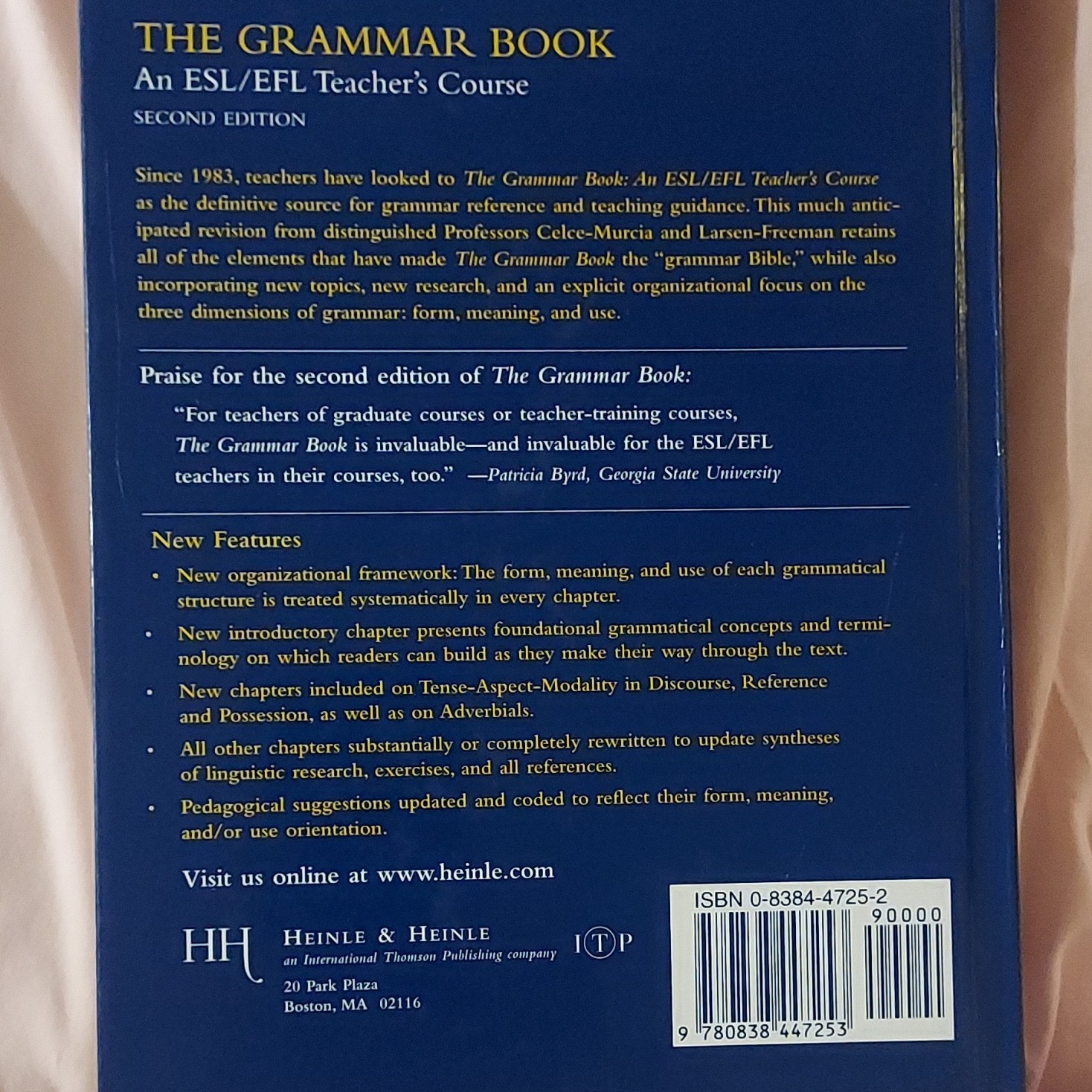 The Grammar Book Second Edition Celce-Murcia Larsen-Freeman Heinle & Heinle