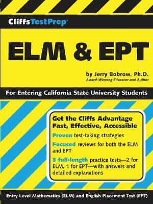 CliffsTestPrep ELM & EPT – Paperback, by Bobrow Ph.D Jerry – Acceptable n