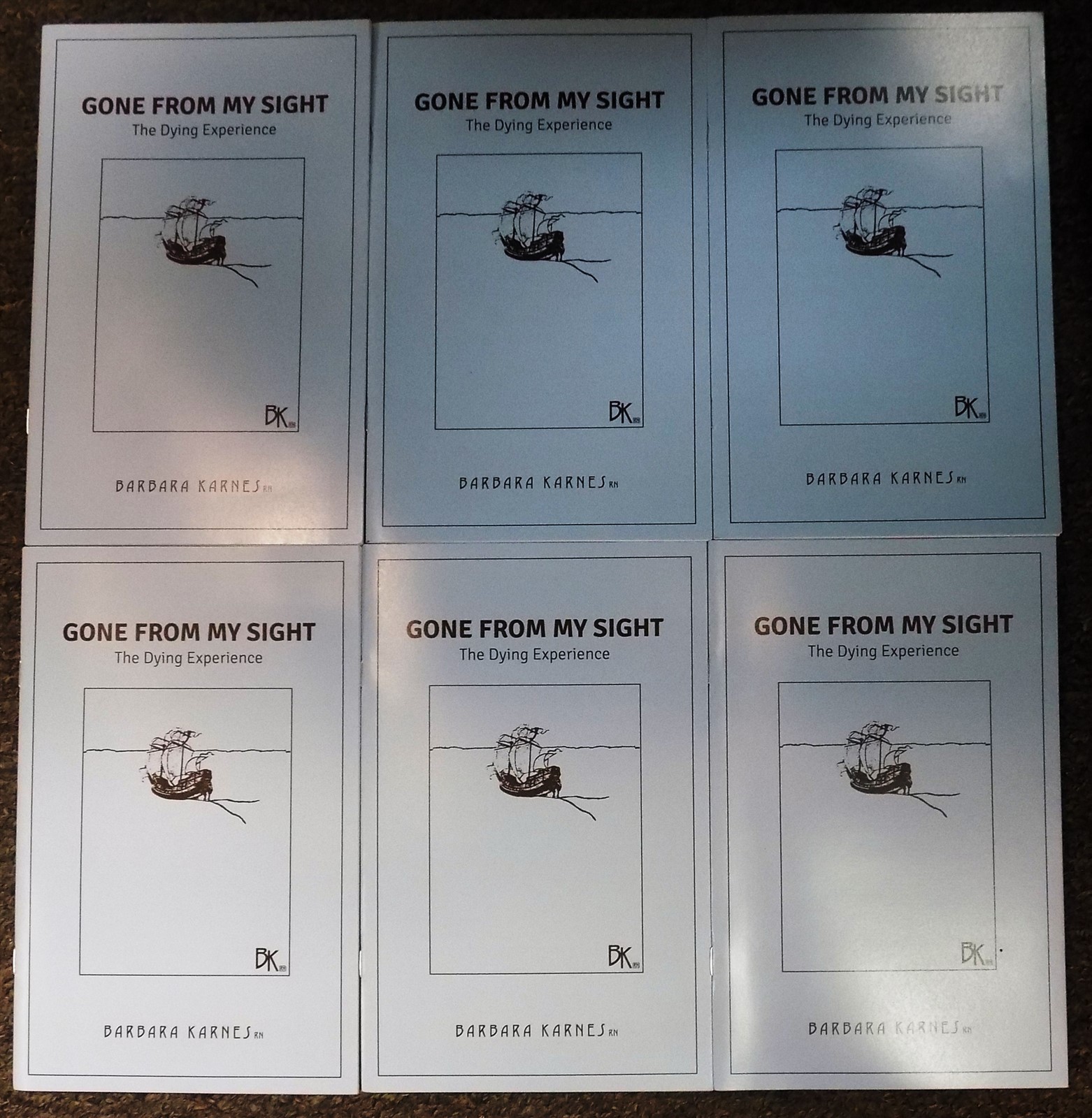 Lot of 6: Gone from My Sight: The Dying Experience by Barbara Karnes 2005Stapled