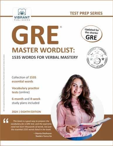 GRE Master Wordlist 1535 Words – Paperback, by Publishers Vibrant – Very Good
